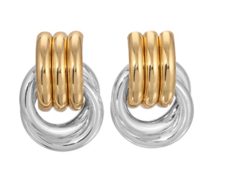Mixed Double Knot Earring - Amor Lafayette