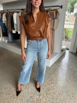 Mocha Evie Top - Amor Lafayette