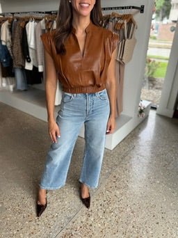 Mocha Evie Top - Amor Lafayette