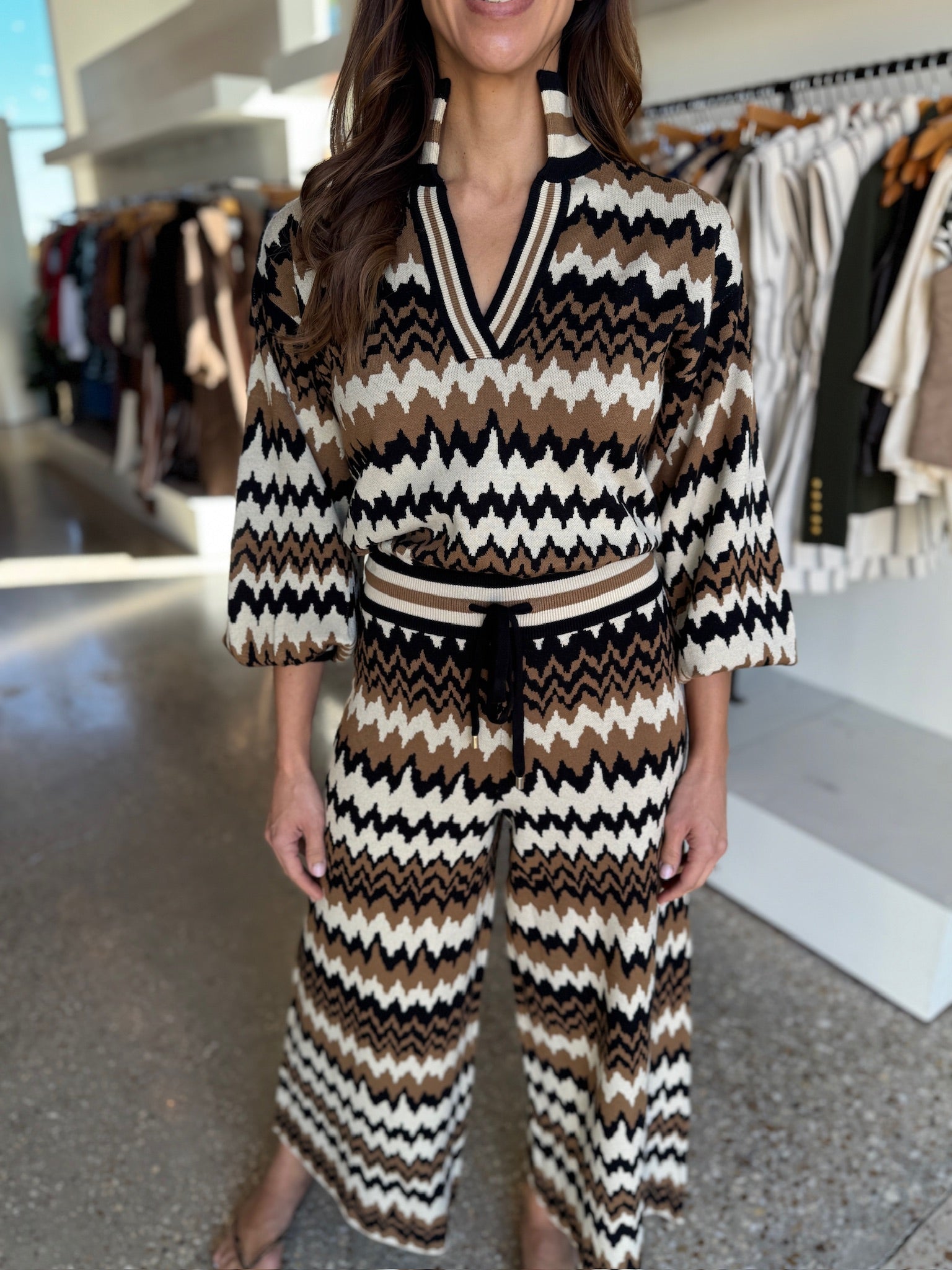 Mocha Mirage Lolli Sweater - Amor Lafayette