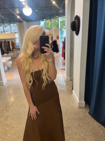 Mocha Zahara Maxi Dress - Amor Lafayette