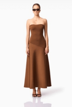 Mocha Zahara Maxi Dress - Amor Lafayette