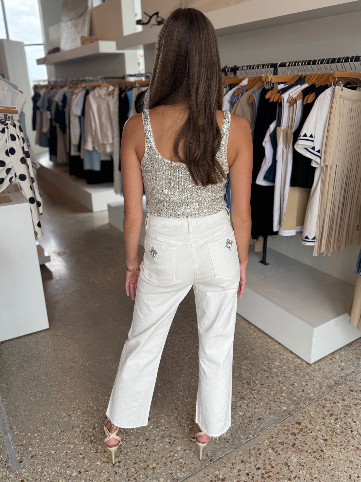 Moonbeam Dina Sequin Bodysuit - Amor Lafayette