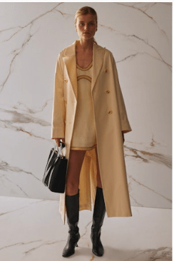 Moonstone Alora Trench Coat - Amor Lafayette