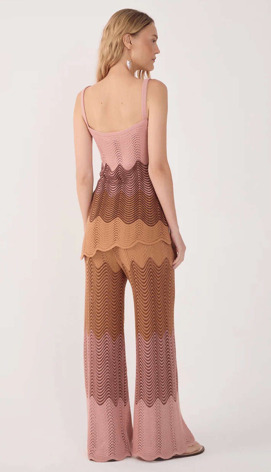 Multi Dunes Crochet Pants - Amor Lafayette