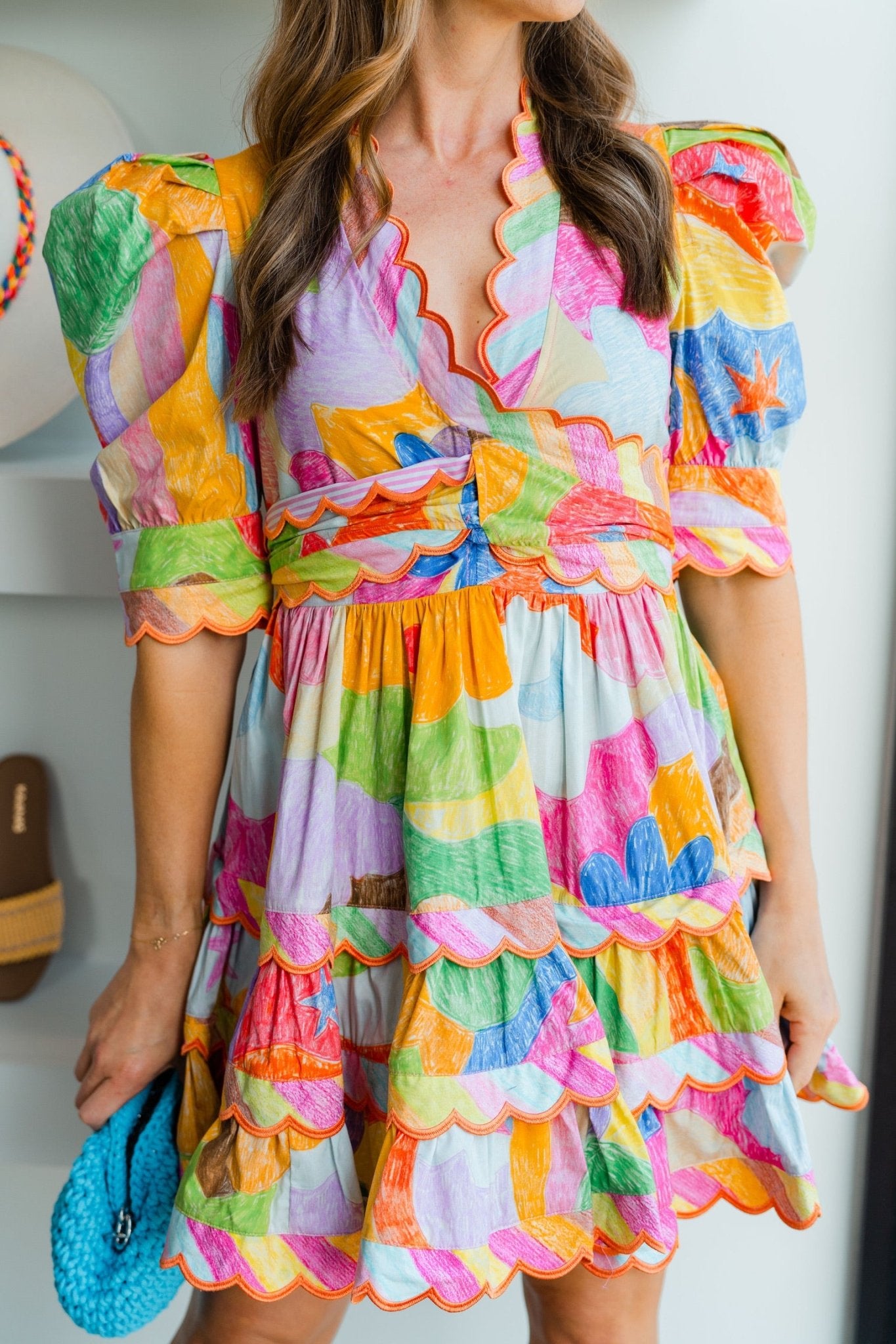 Multi Hortensia Dress Print - Amor Lafayette