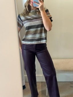 Multi Stripe Lurex Jessi Top - Amor Lafayette