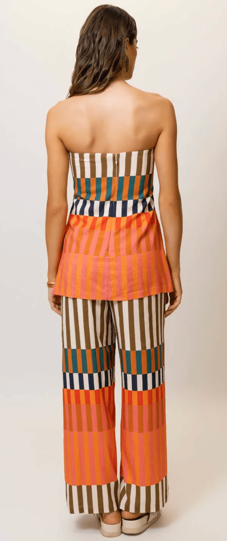 Multi Stripe Rally Jumpsuit - Amor Lafayette