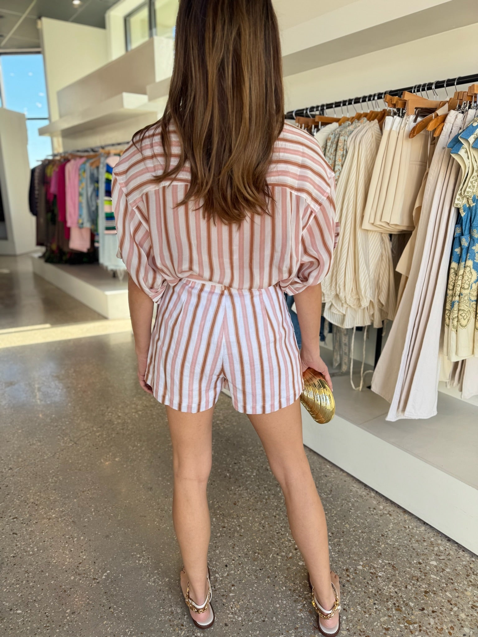 Multi Striped Spencer Blouse - Amor Lafayette