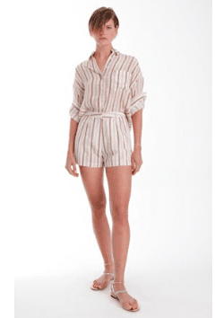 Multi Striped Spencer Blouse - Amor Lafayette