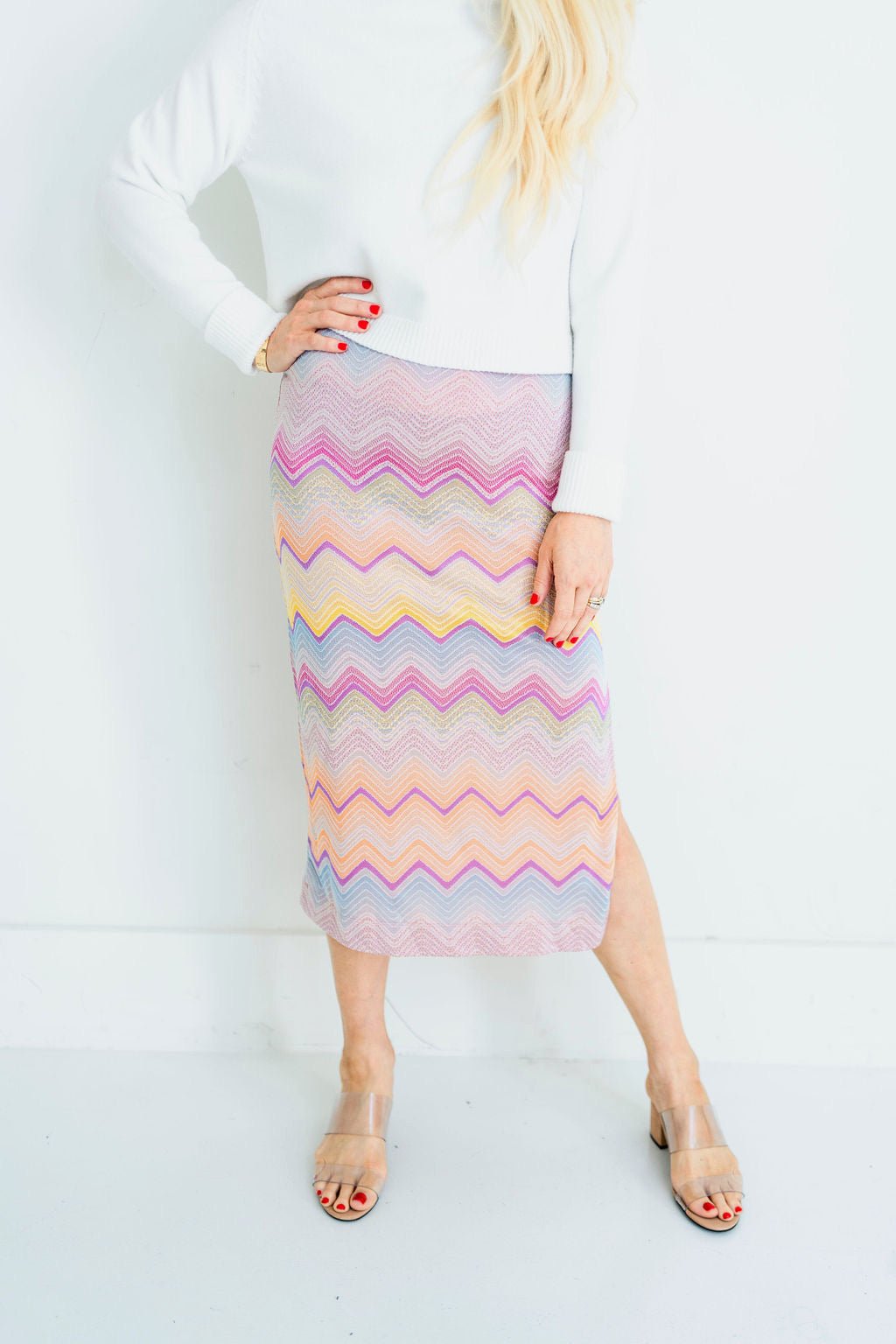 Multi Zig - Zag Kate Skirt - Amor Lafayette