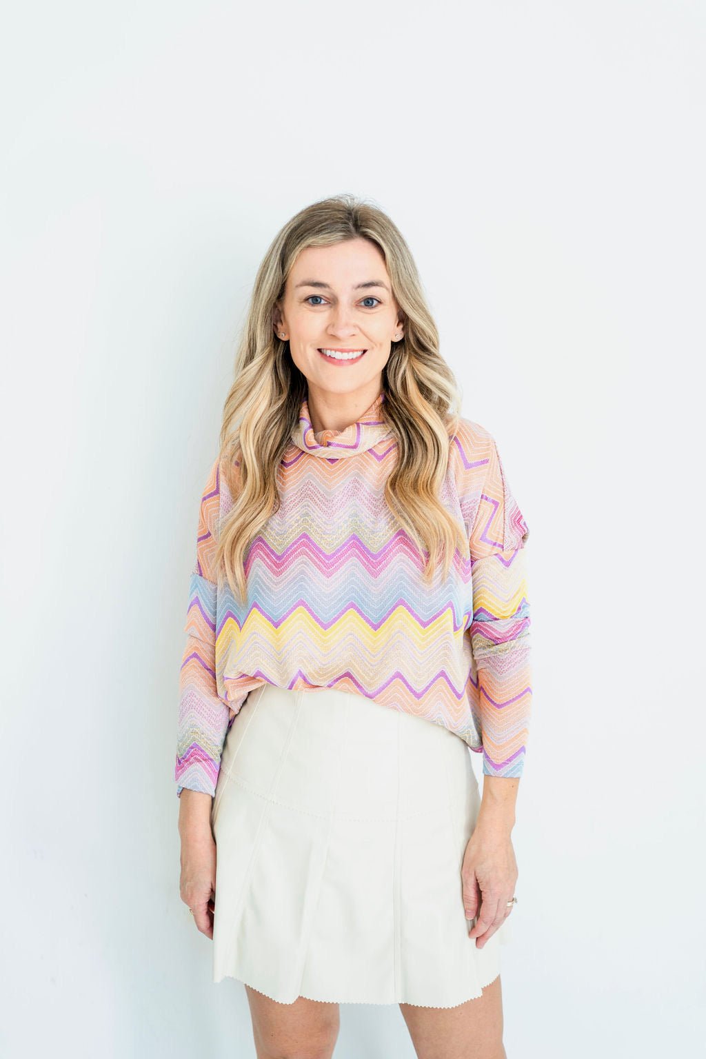 Multi Zig - Zag Rowan Top - Amor Lafayette