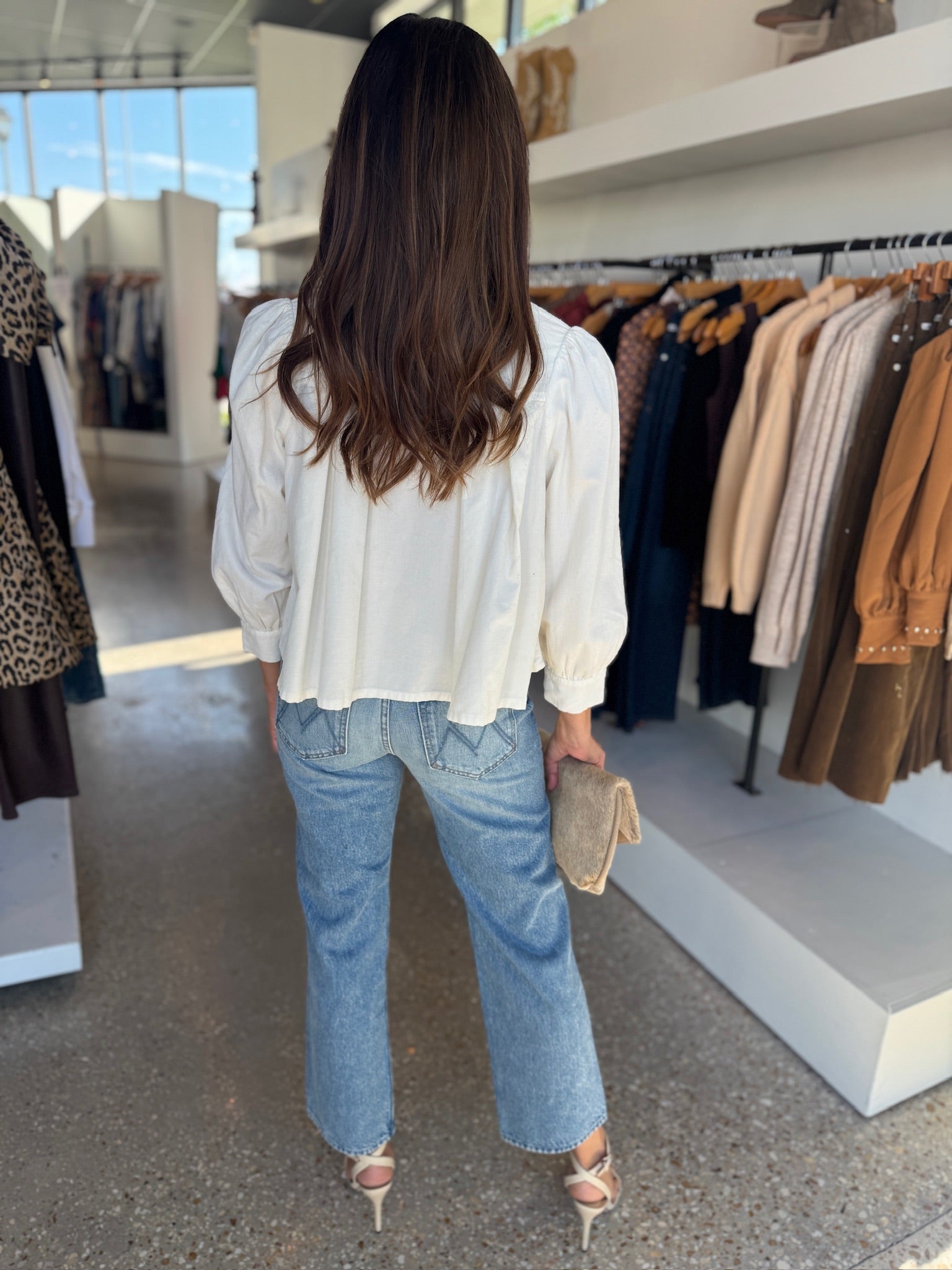 Natural Jade Corduroy Top - Amor Lafayette