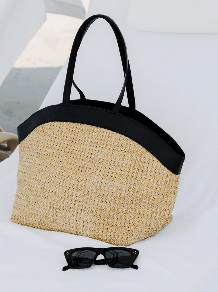 Natural/Black Emma Tote - Amor Lafayette