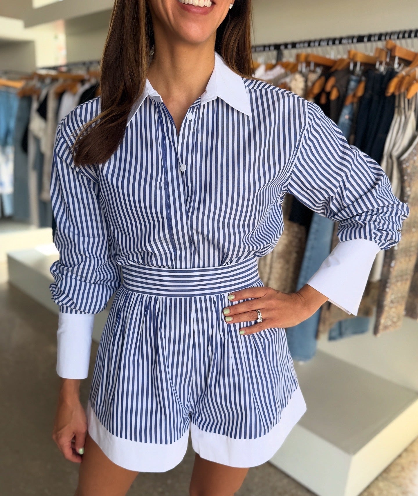 Nautical Stripe Lexington Shirt - Amor Lafayette