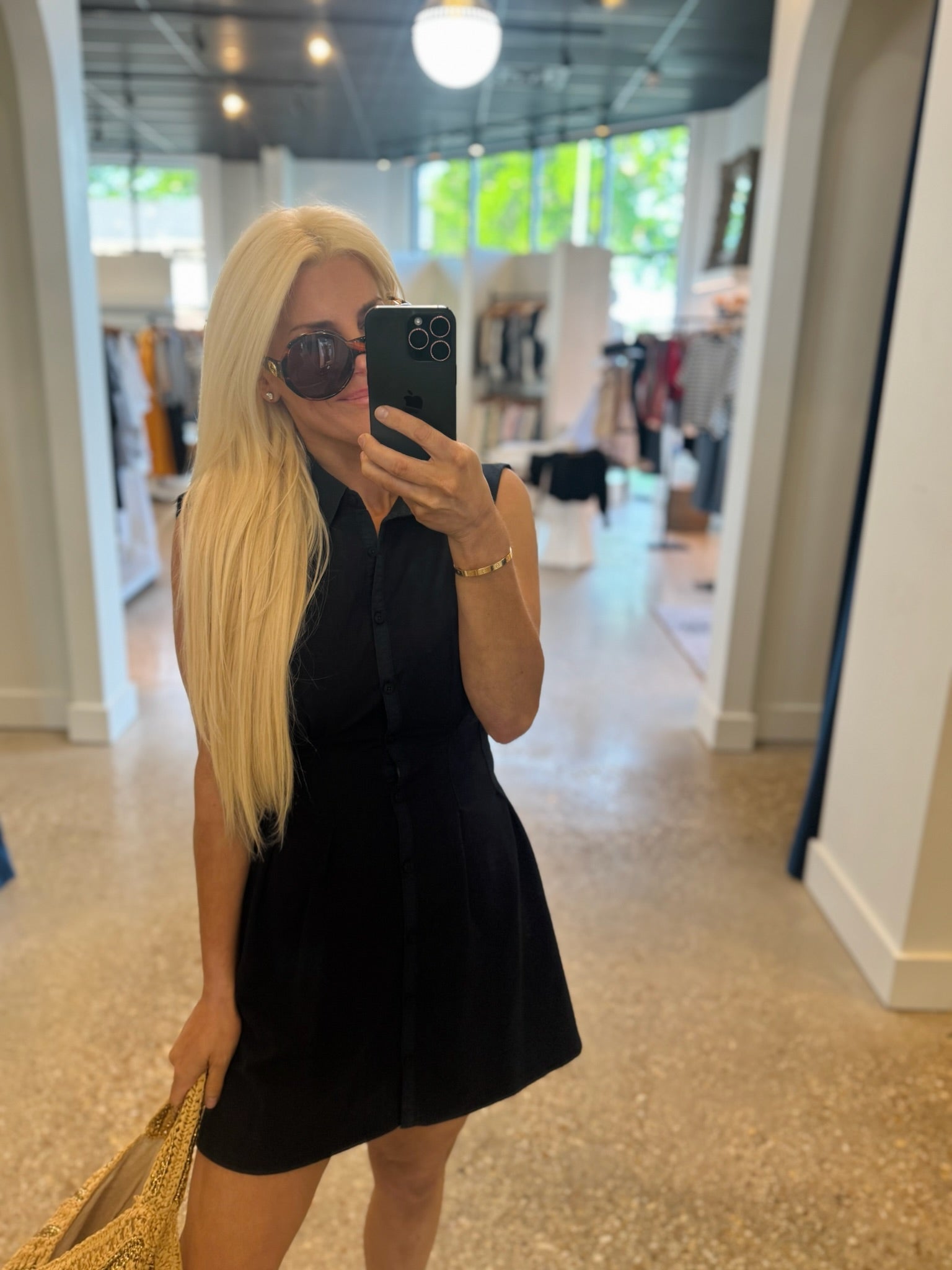 Navy Aerin Dress - Amor Lafayette