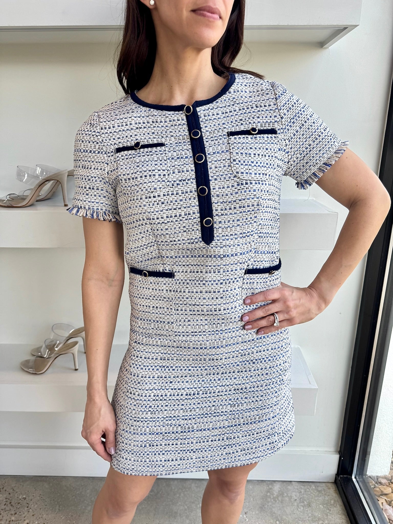 Navy Coco Dress - Amor Lafayette