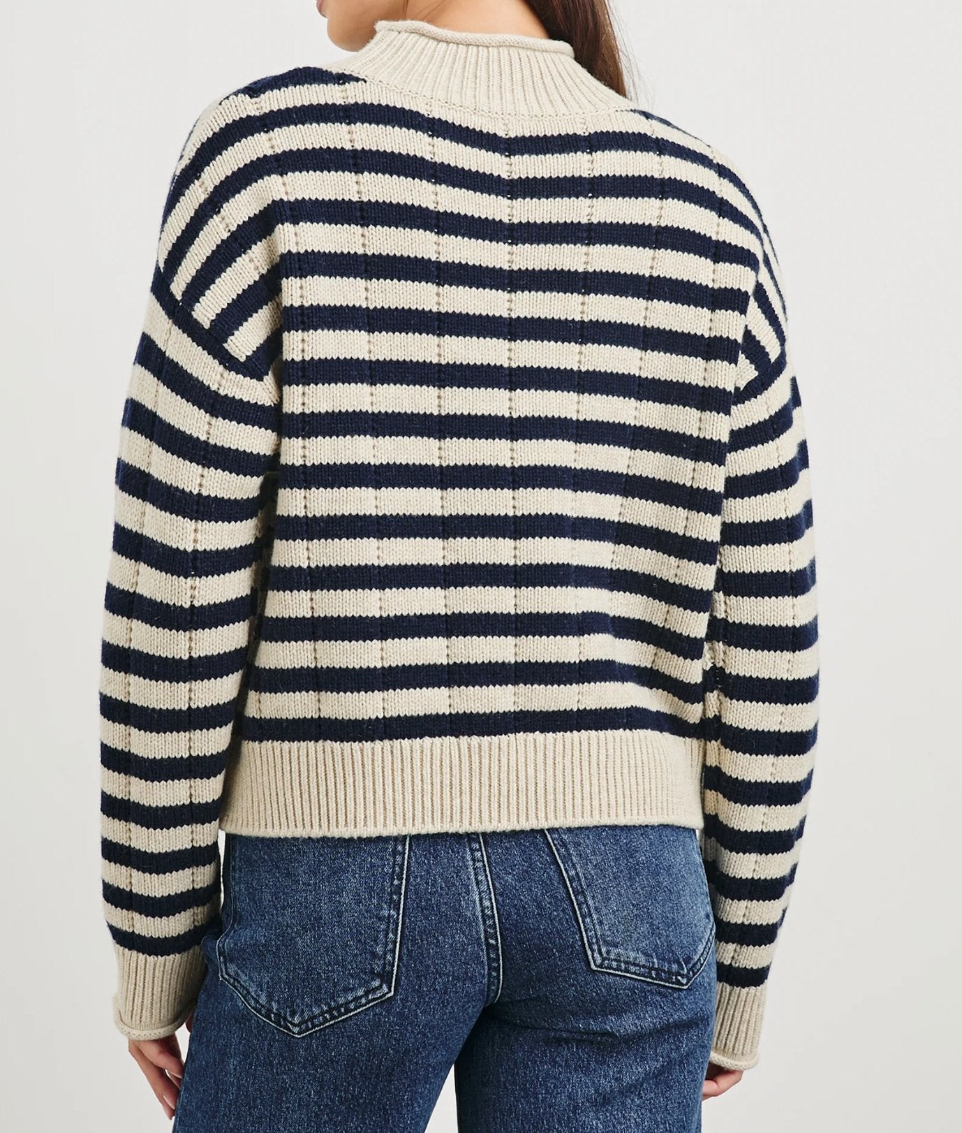 Navy Corrine Sweater - Amor Lafayette