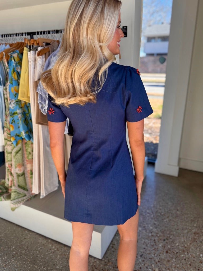 Navy Dawn Dress - Amor Lafayette