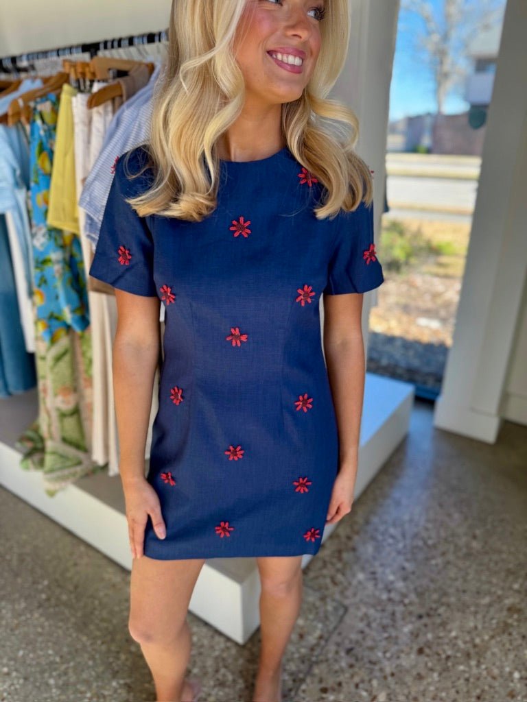 Navy Dawn Dress - Amor Lafayette