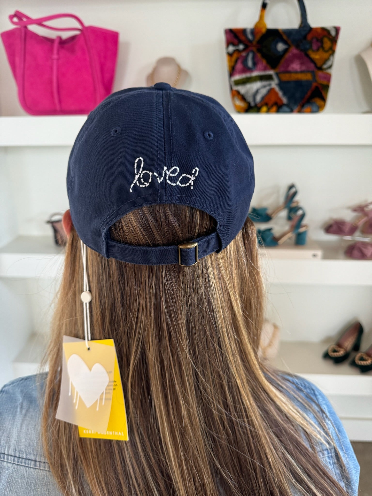 Navy Heart Patch Baseball Hat - Amor Lafayette