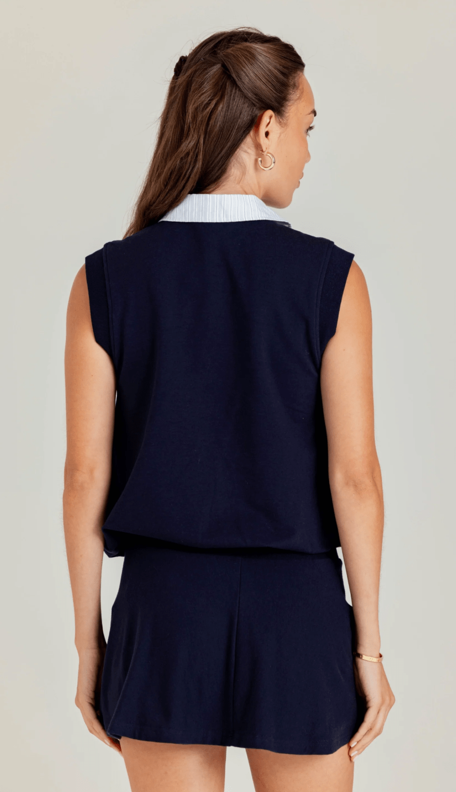 Navy Julia Top - Amor Lafayette