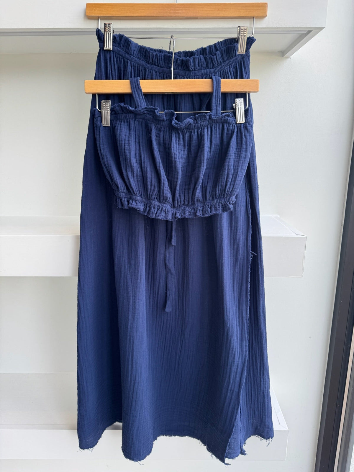 Navy Mallory Skirt - Amor Lafayette