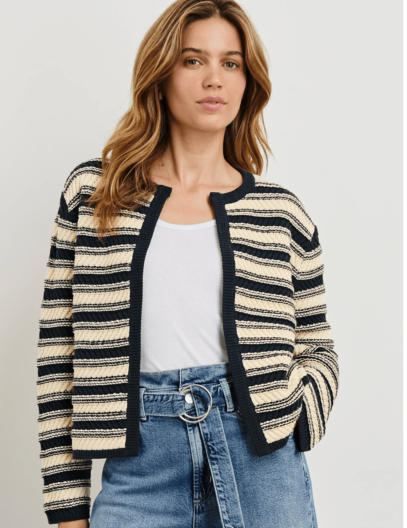 Navy Oat Stripe Nelly - Amor Lafayette