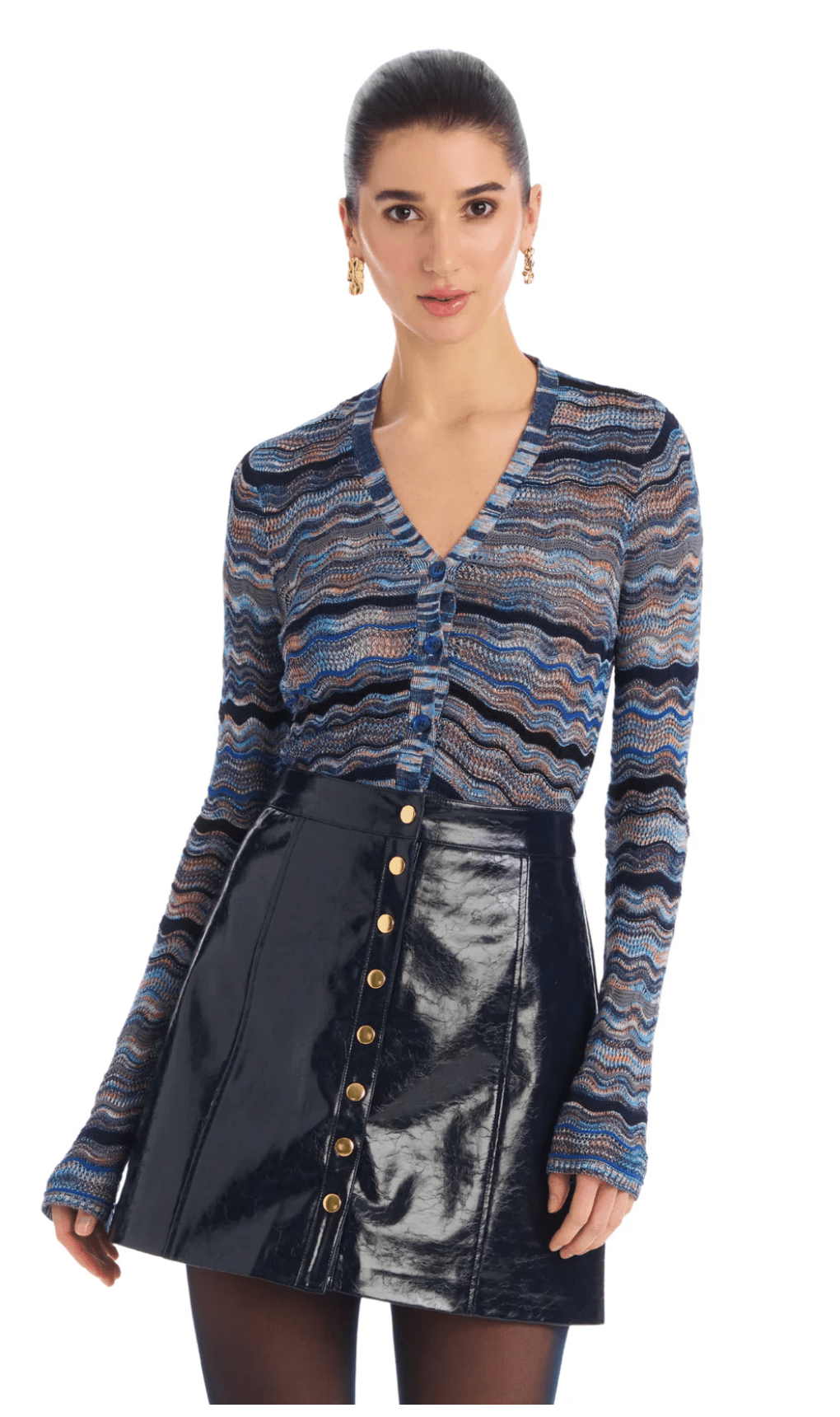 Navy Space Colleen Cardigan - Amor Lafayette