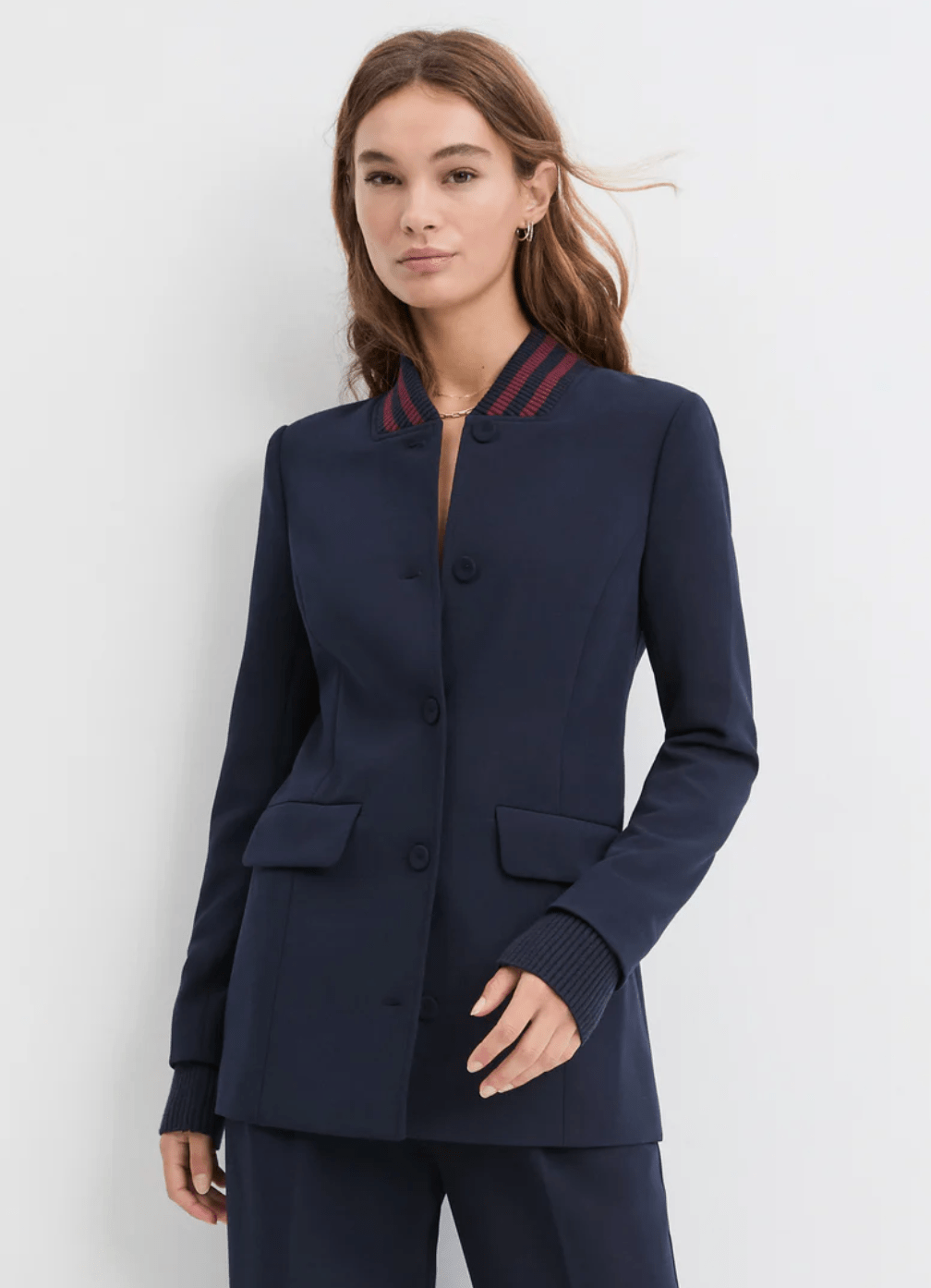 Navy/Vino The Varsity Blazer - Amor Lafayette
