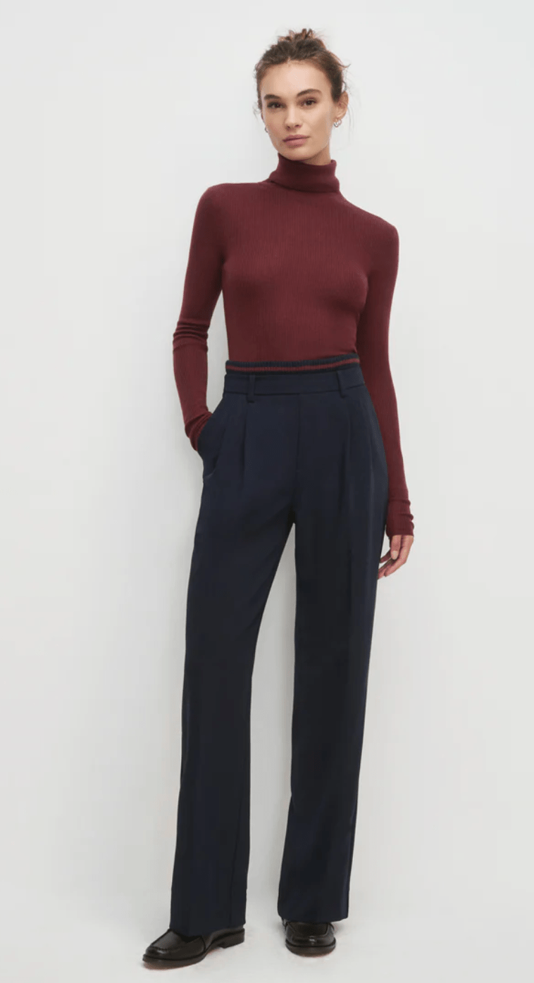 Navy/Vino The Varsity Pant - Amor Lafayette