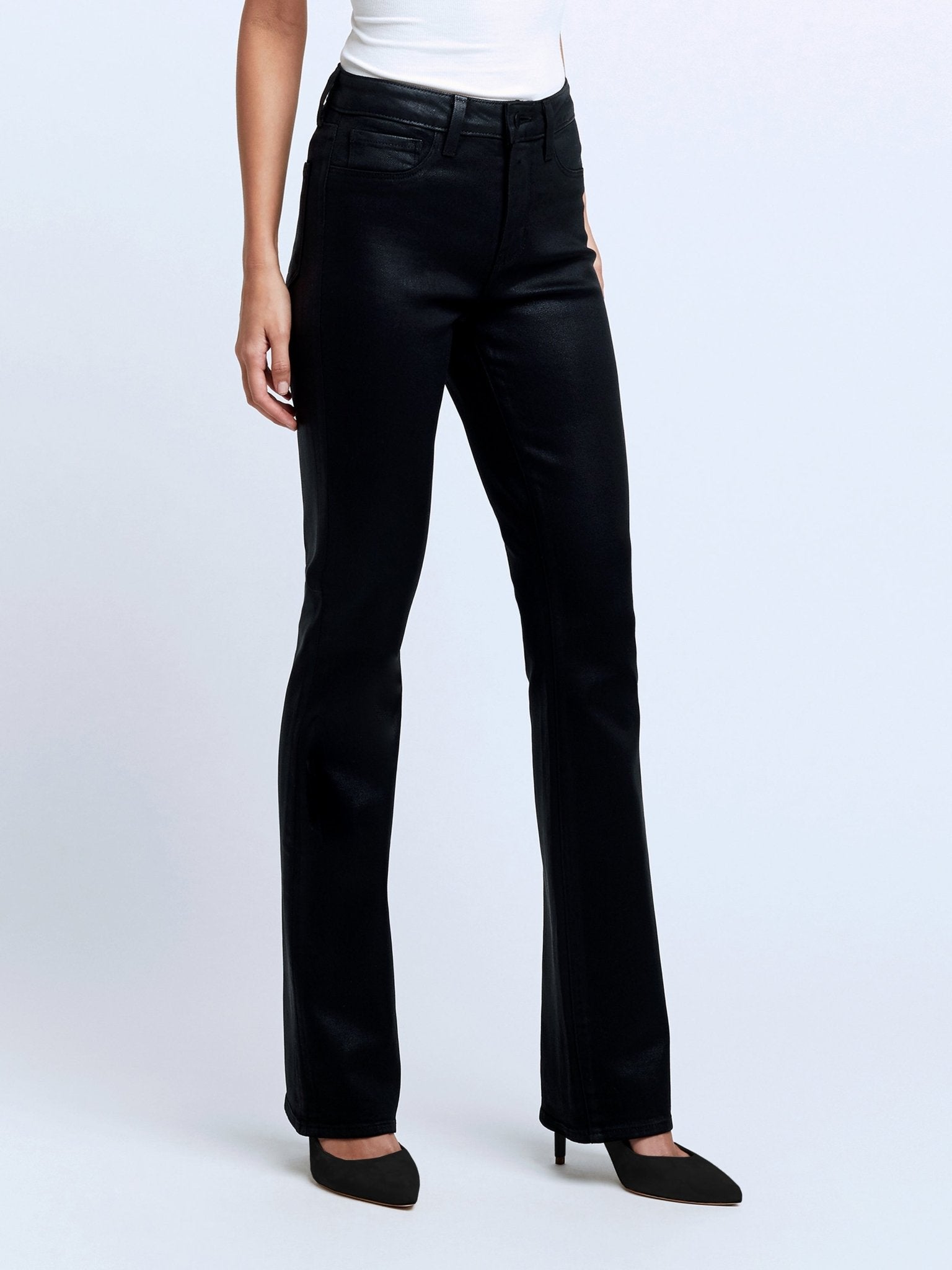NOIR COATED SELMA H/R SLEEK BABY BOOT - Amor Lafayette