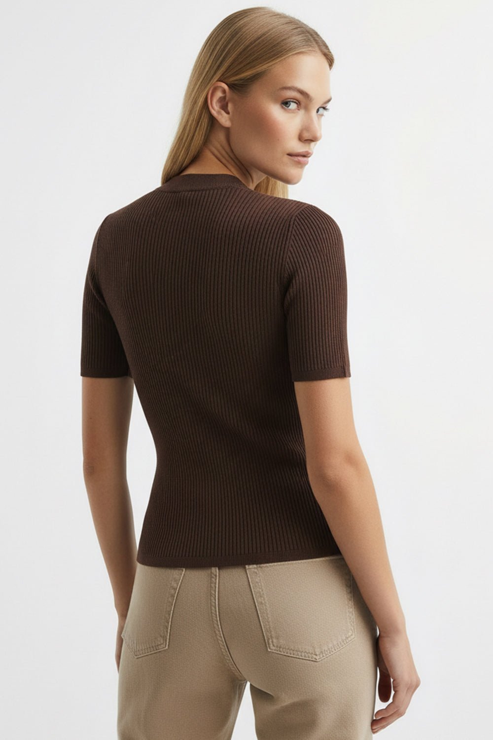 NOVAORA K.BLOUSE IN BROWN - Amor Lafayette