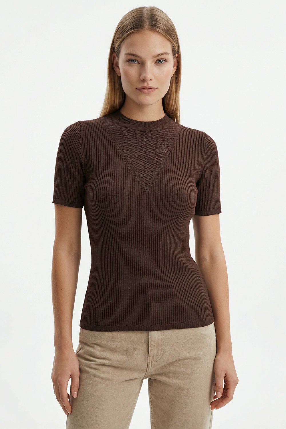 NOVAORA K.BLOUSE IN BROWN - Amor Lafayette