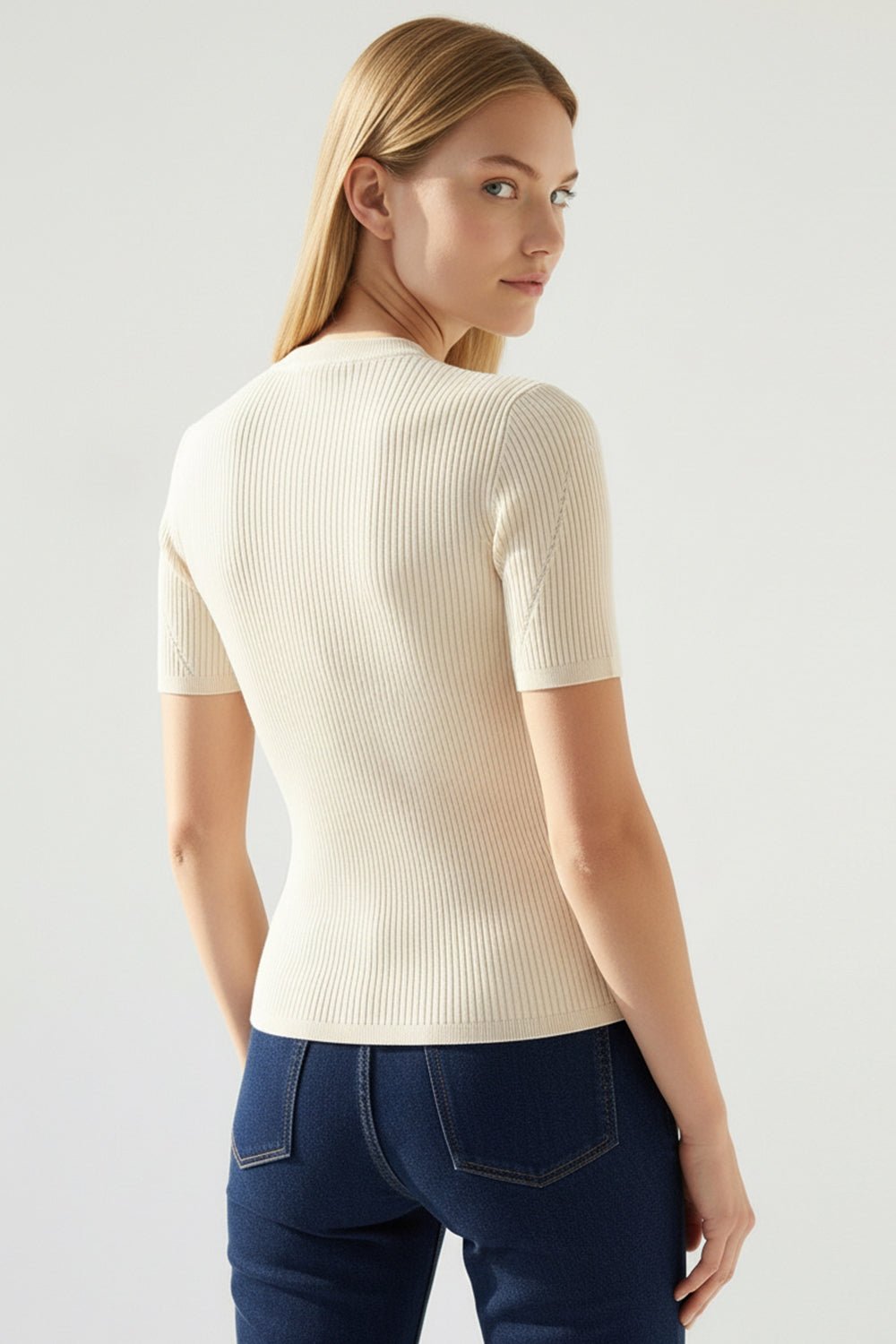 NOVAORA K.BLOUSE IN ECRU - Amor Lafayette
