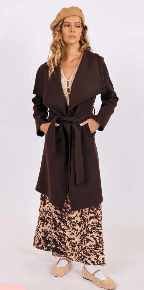 Oak Tati Belted Coat - Amor Lafayette