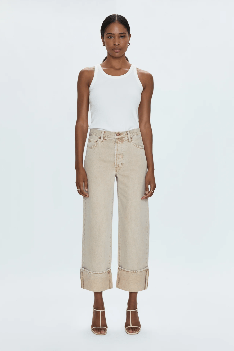 Oat Ryder High Rise Cuffed Straight - Amor Lafayette
