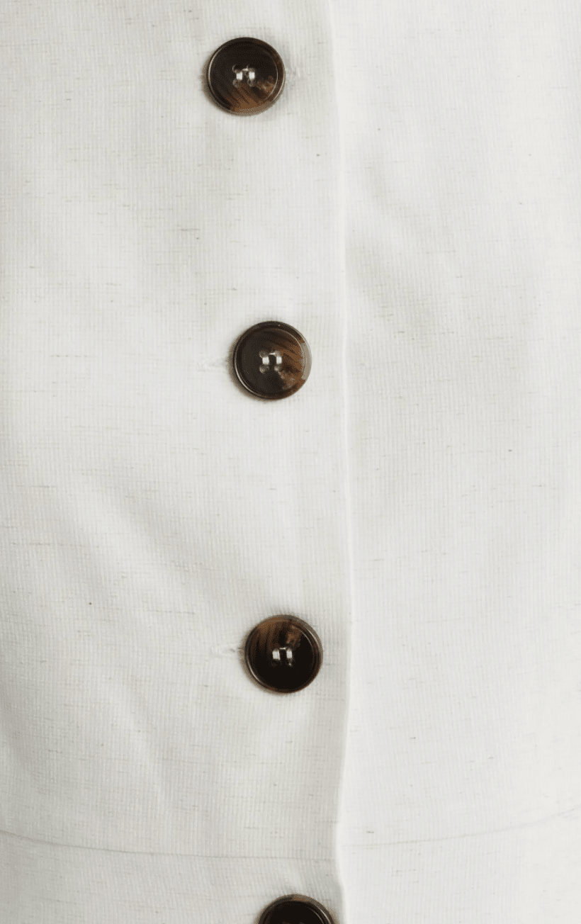 Oatmeal Sleeveless Button - Up Midi Dress - Amor Lafayette