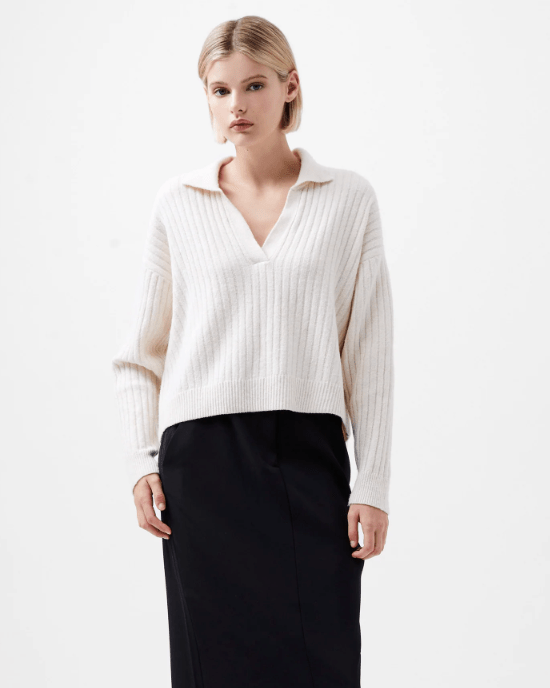 Oatmeal Vhari Long Sleeve Jumper - Amor Lafayette