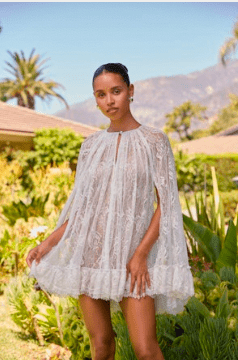 Off White Mini Cape - Amor Lafayette