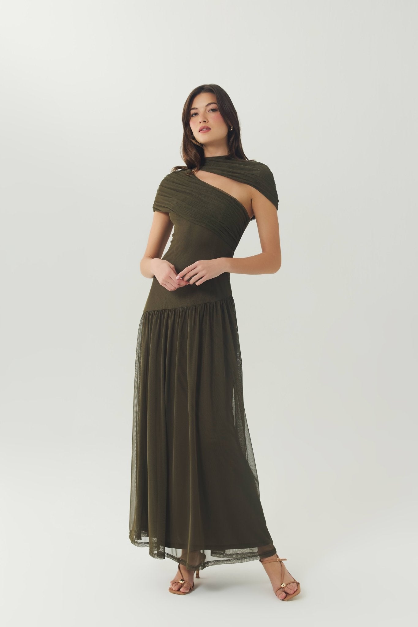 Olive Pasha Dress - Amor Lafayette