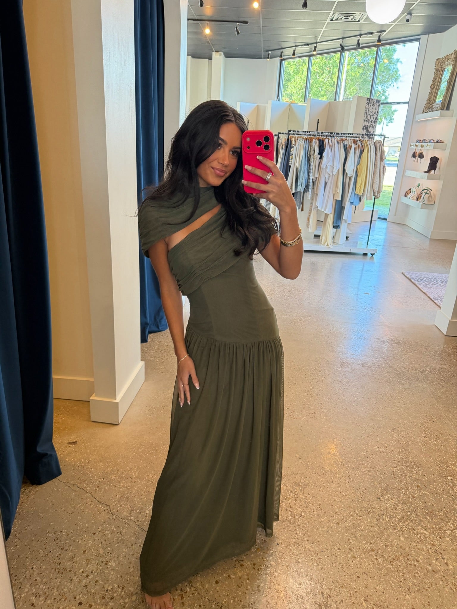 Olive Pasha Dress - Amor Lafayette