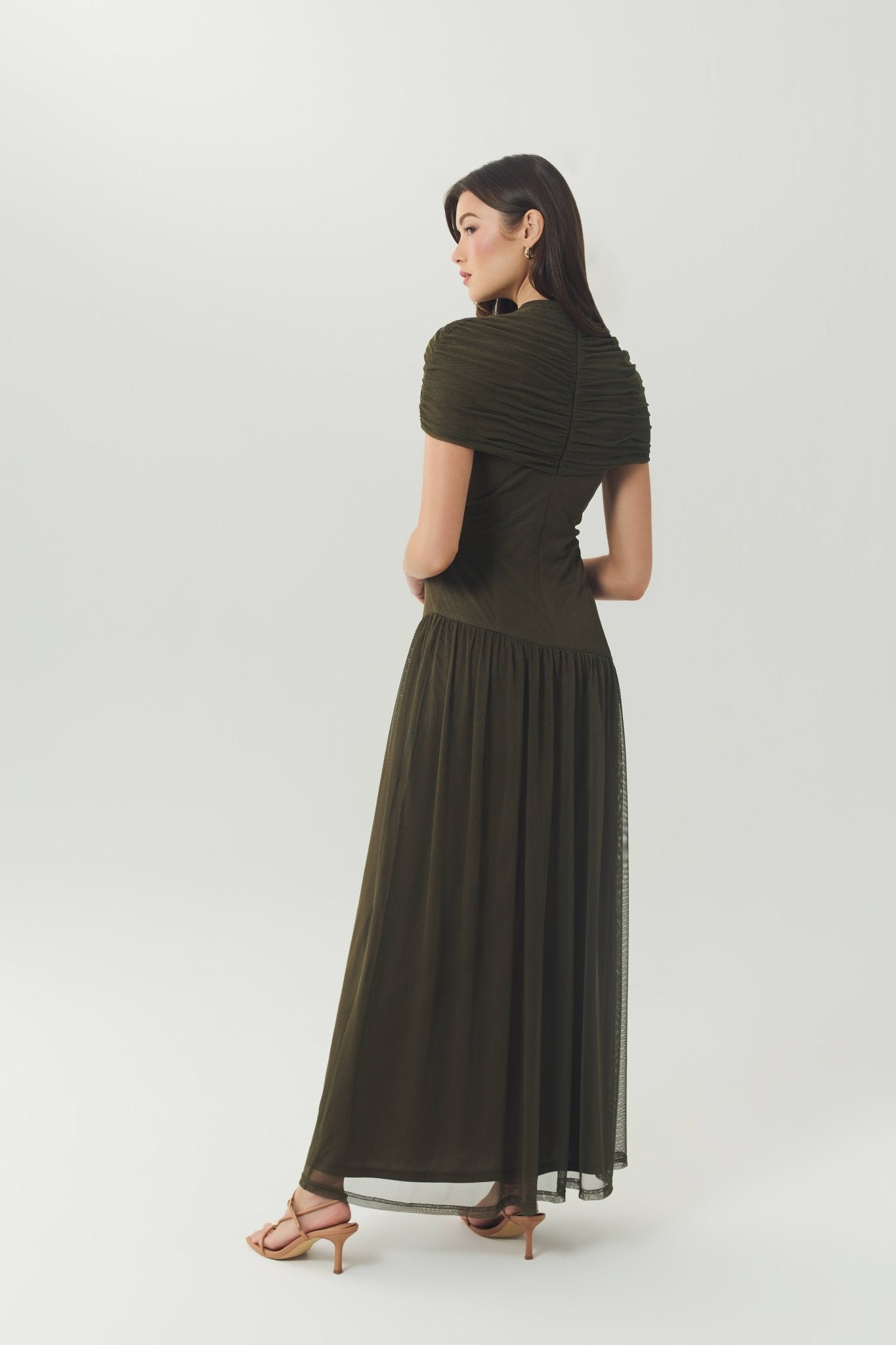 Olive Pasha Dress - Amor Lafayette