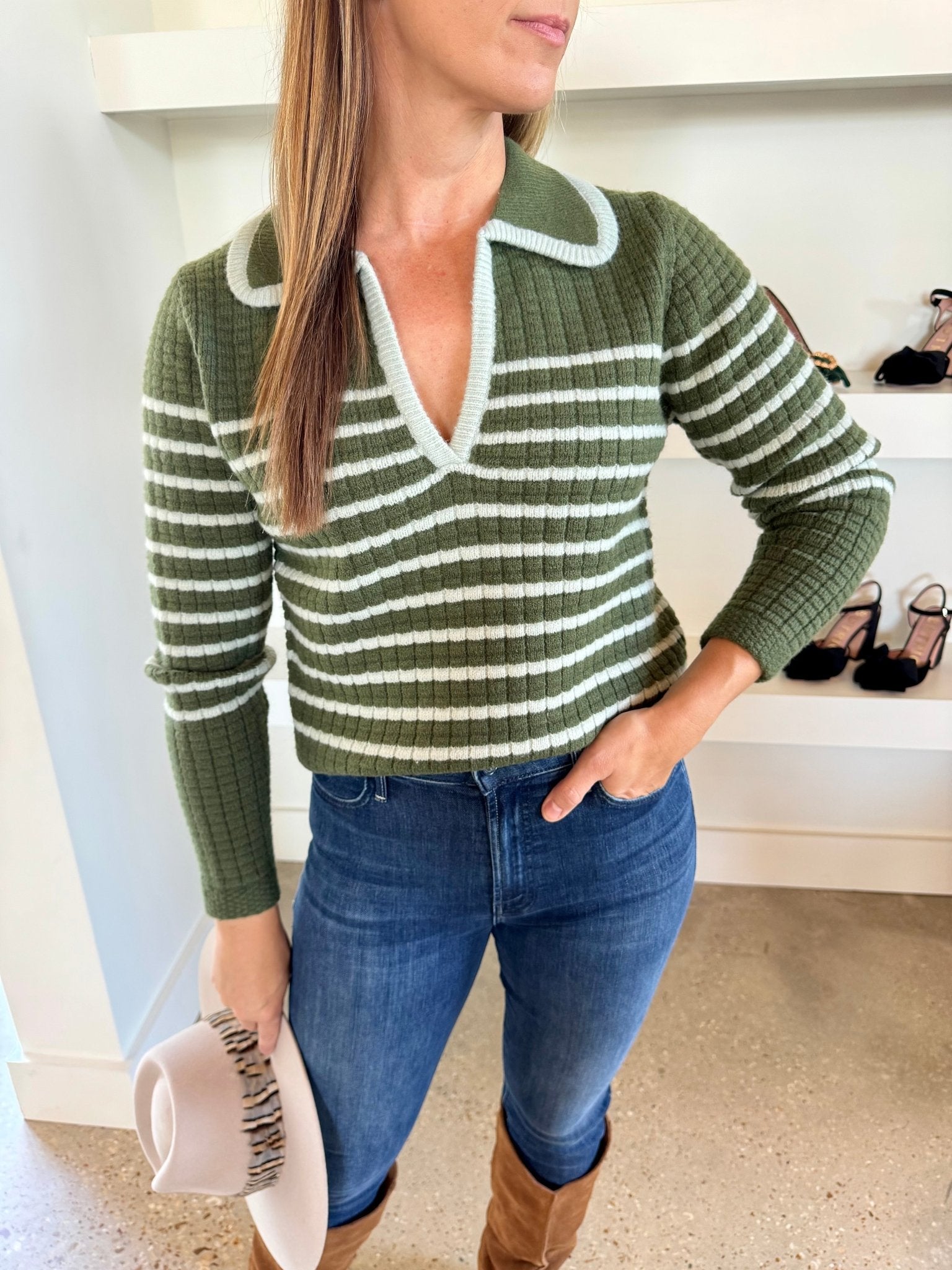 Olive Spira Sweater - Amor Lafayette