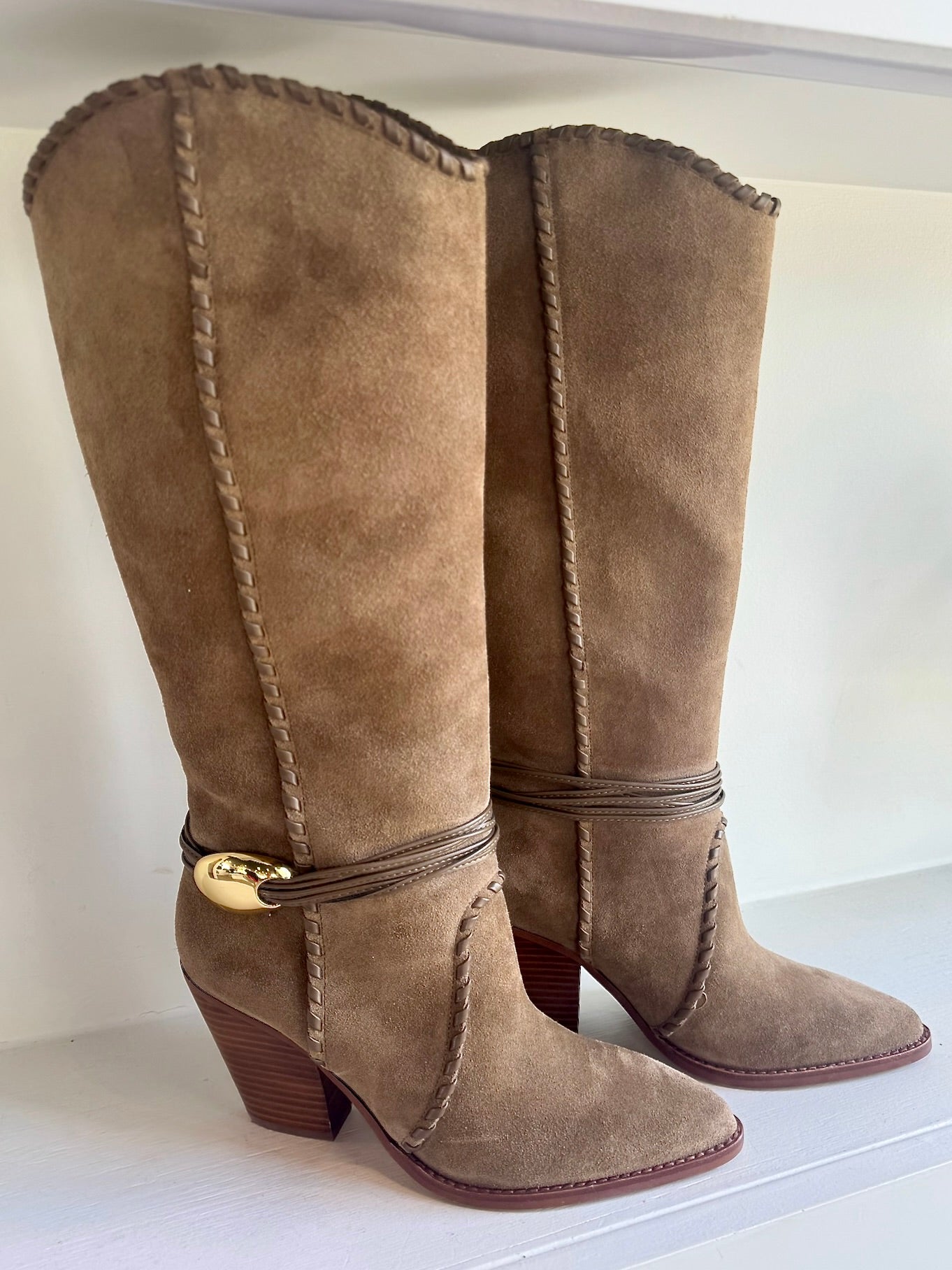 Olive Suede Jody Boot - Amor Lafayette