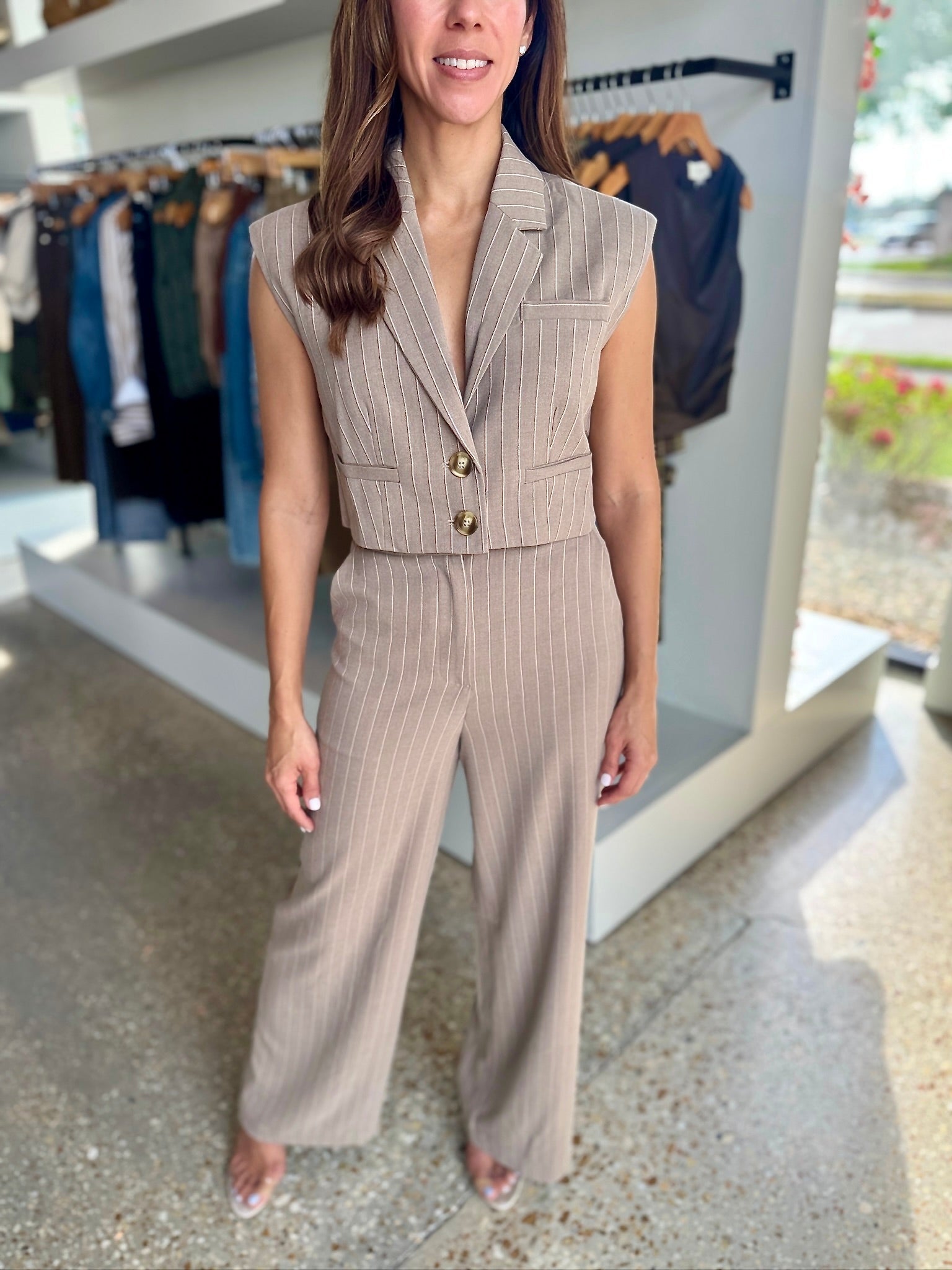 Orlena Vest and Trouser Set - Amor Lafayette