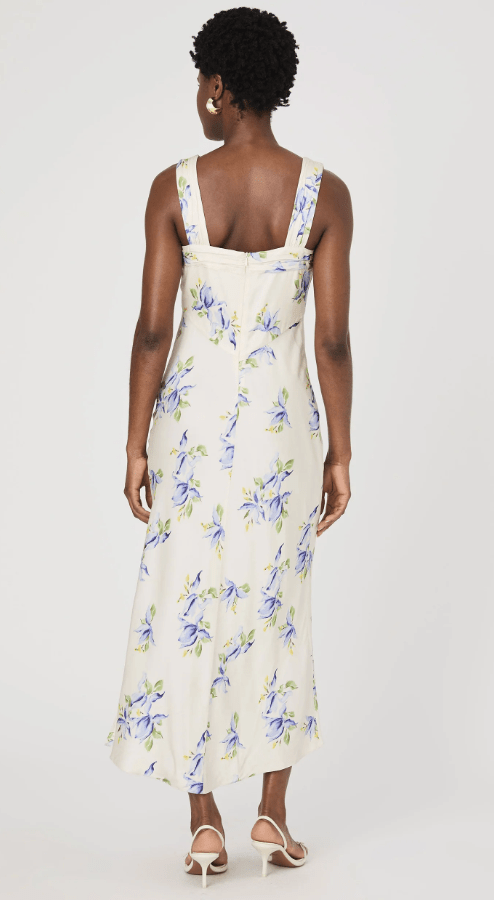 Pale Iris Vivian Satin Dress - Amor Lafayette