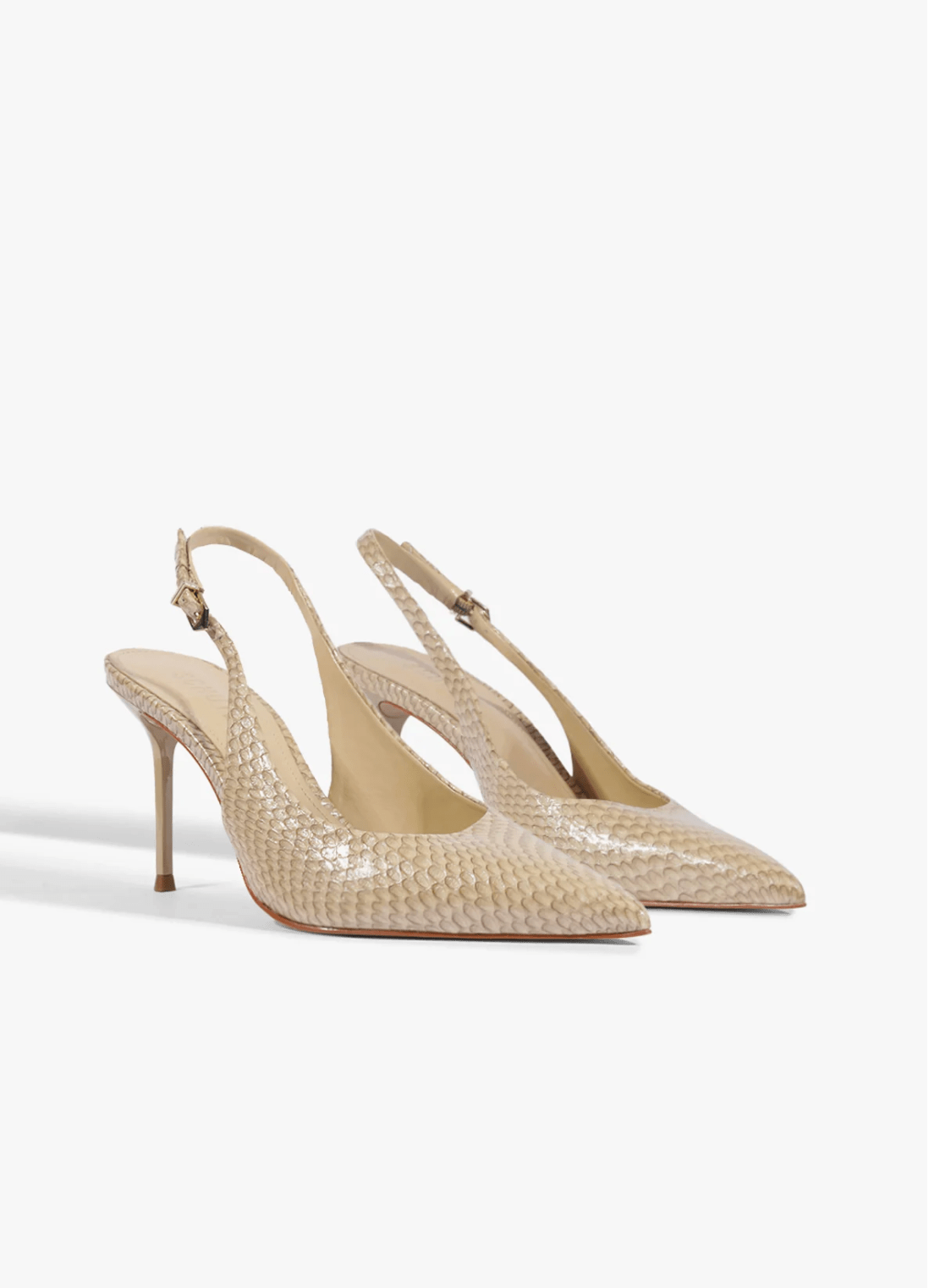 Pale Khaki Paola Heel - Amor Lafayette