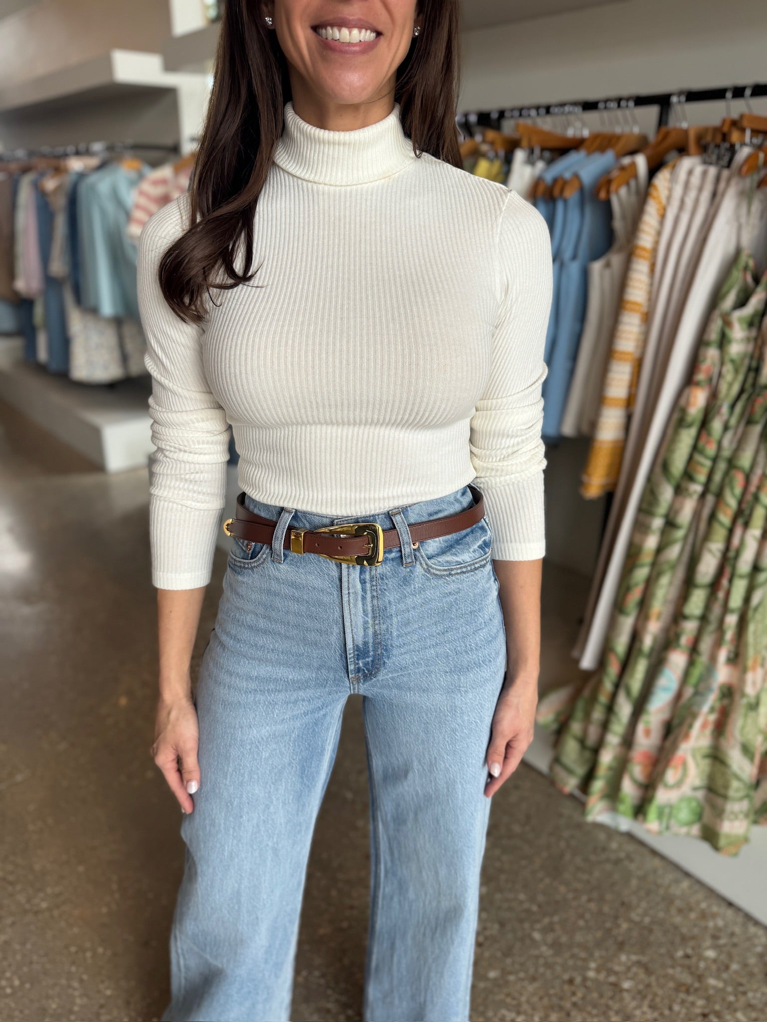 Pashmina CARADENE RIB TURTLENECK - Amor Lafayette