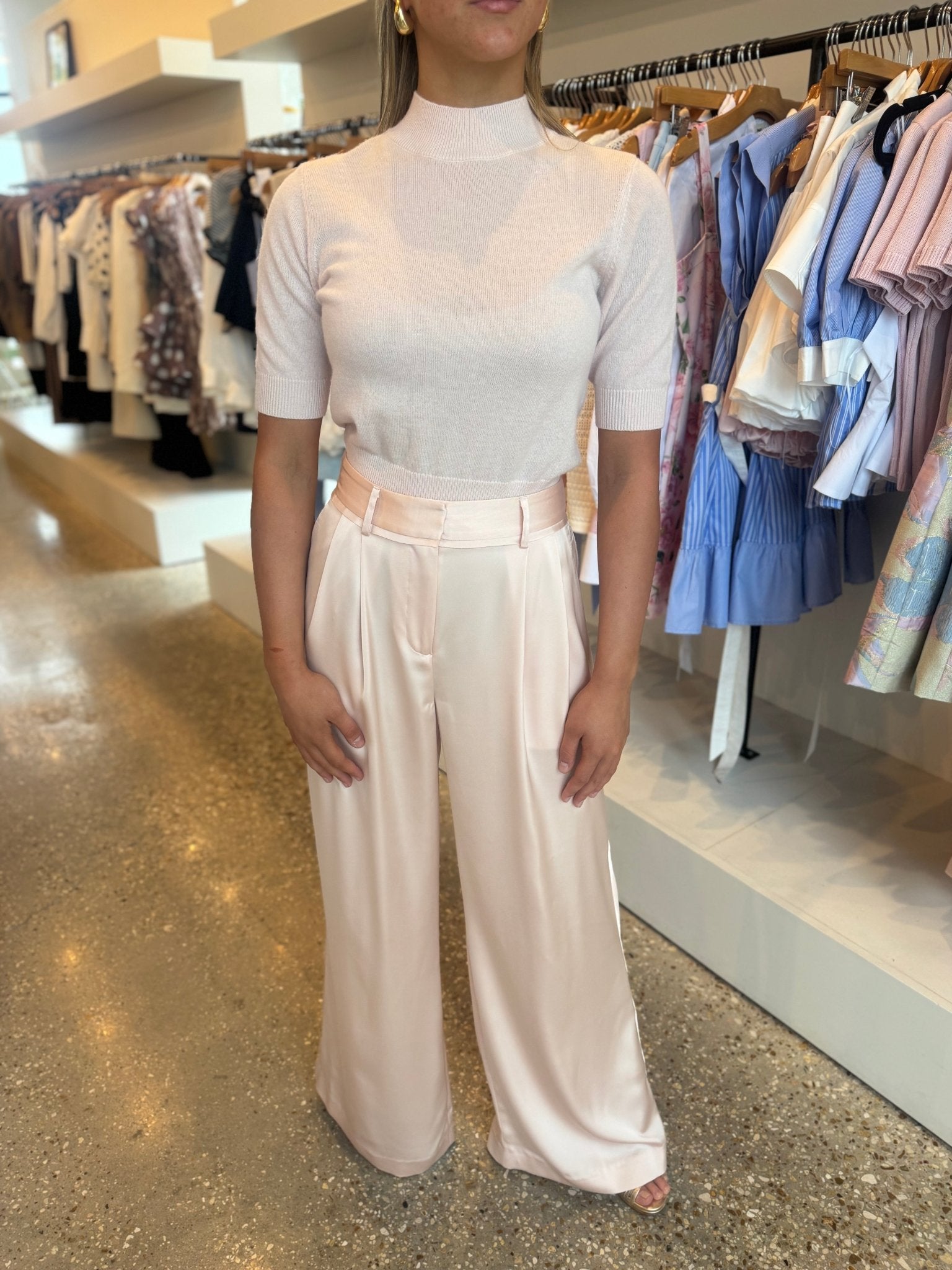 Peach Blush Ines Pant - Amor Lafayette